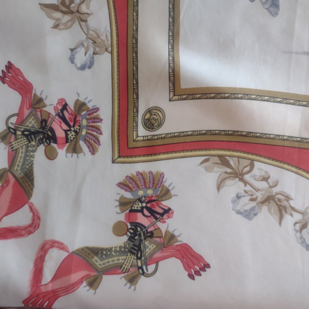 Hermès Silk Scarf Harnais Français 90cm Vintage - Picture 2 of 16